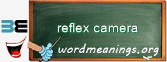 WordMeaning blackboard for reflex camera